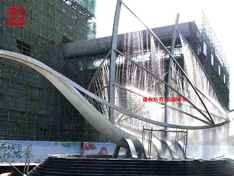 不锈钢城市雕塑-BXGCS-1009-喷泉 - 曲阳县盛谷园林雕塑有限公司