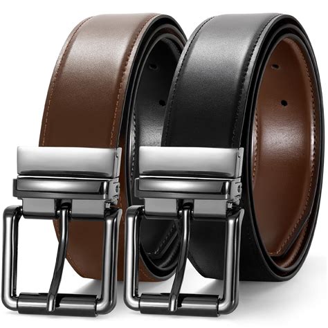 JASGOOD Men's Belt, Reversible Leather Belts for Men for Dress Pants ...