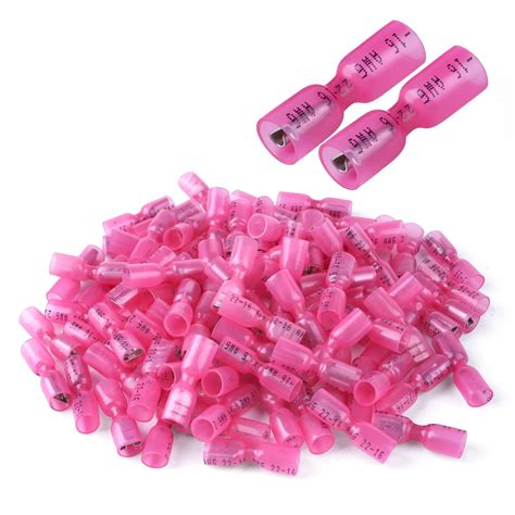 Buy 100 PCS 22-16 AWG Waterproof Heat Shrink Quick Disconnect ...