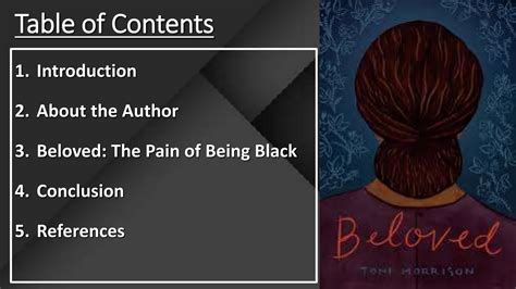 Beloved the Pain Being Black | Toni Morrison | PPTX