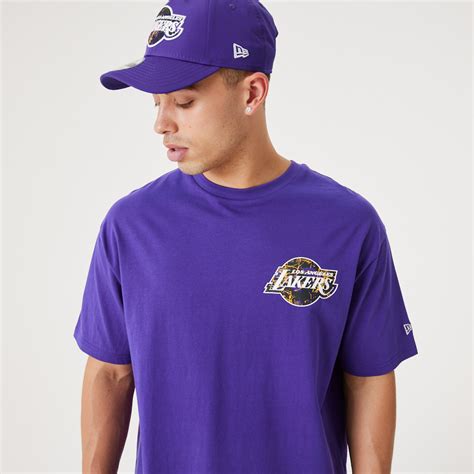 New Era - New Era Los Angeles Lakers NBA Infill Team Logo Oversized T ...