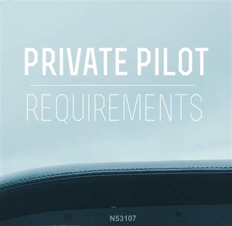 Image result for Private Pilot License Requirements Checklist