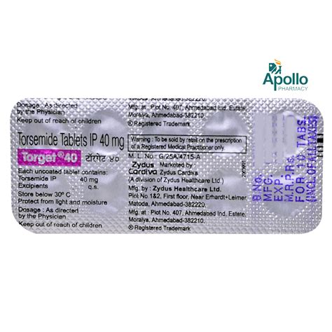 TORGET 40MG TABLET Price, Uses, Side Effects, Composition - Apollo Pharmacy