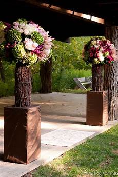 Flowers For Outdoor Wedding by Outdoor Ceremony Designs With Branch Embellished Vases And Flowers For Outdoor Wedding