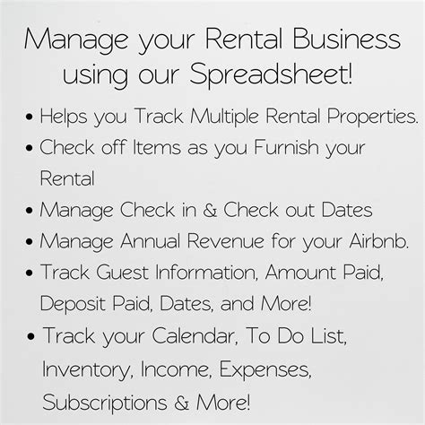 Buy Short Term Property Rental Mega Bundle, Rental Checklist Google ...
