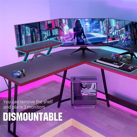 Devoko L Shaped Gaming Desk Computer Desk 51” India | Ubuy