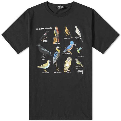 Stussy California Birds T-Shirt Black | END. (NL)