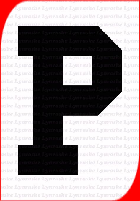 Letter P Silhouette