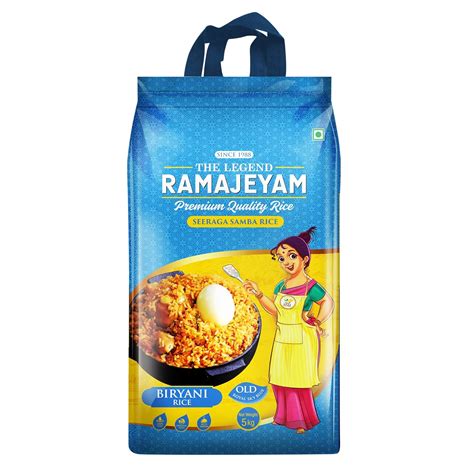 RAMAJEYAM Premium Rice 5Kg The Legend Ramajeyam Seeraga Samba Briyani ...