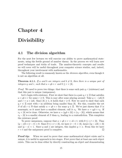 Image result for Division Algorithm Discrete Math