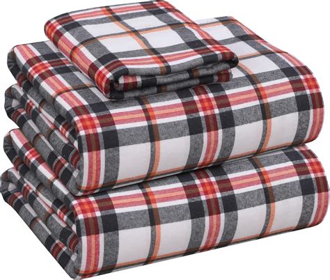 Amazon.com: ZOYER Flannel Twin XL Sheets Set - Soft & Comfy Deep Pocket ...