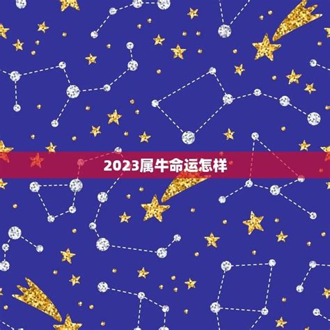 2023属牛命运怎样(十二生肖属牛2023年运势预测) - 星辰运势