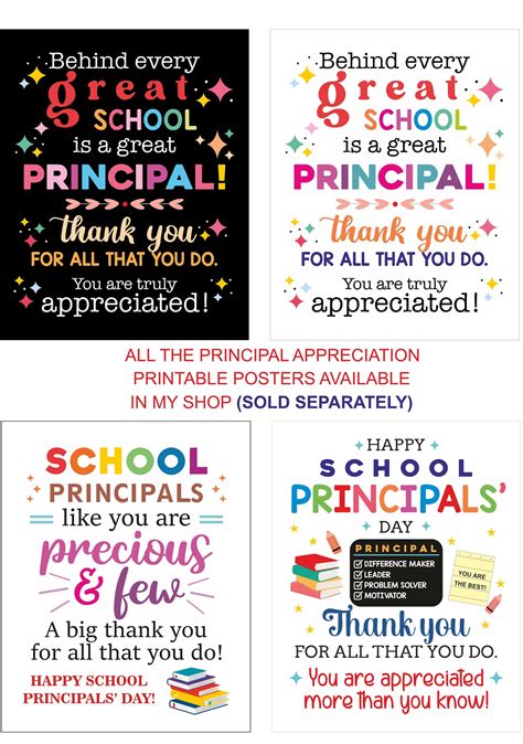 School Principals Day Poster Printable / School Principal Day Poster ...