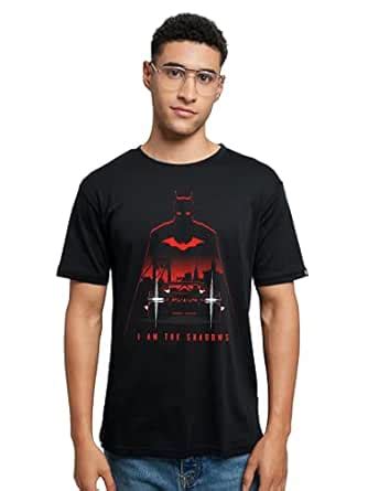 Buy The Souled Store Men Official Batman: The Shadows Black Printed T ...
