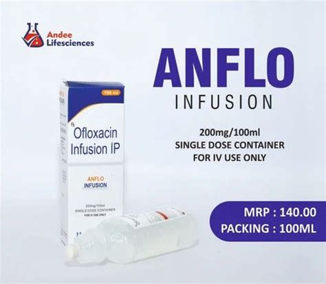 Pharmaceutical Infusion - Anflo Infusion Ofloxacin Infusion Ip ...