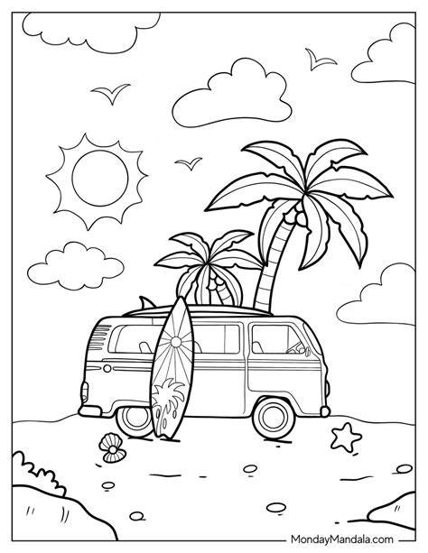 38 summer coloring pages free pdf printables – Artofit