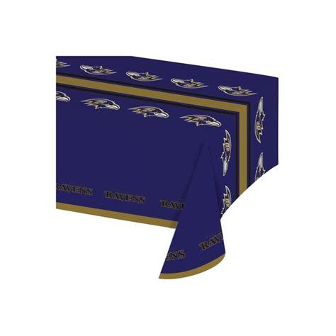 Creative Converting Baltimore Ravens Indoor/Outdoor Blue Table Cover ...