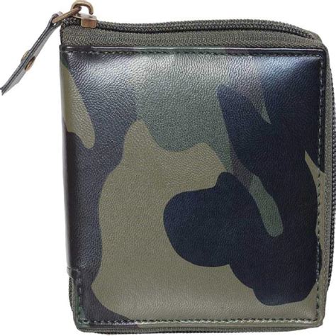 Buy Lime Wear Men's Army Leather Washed Black RFID Blocking Leather ...