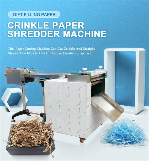 Crinkle Cut Raffia Shredded Paper Making Machine Craft Crinkle Cut ...