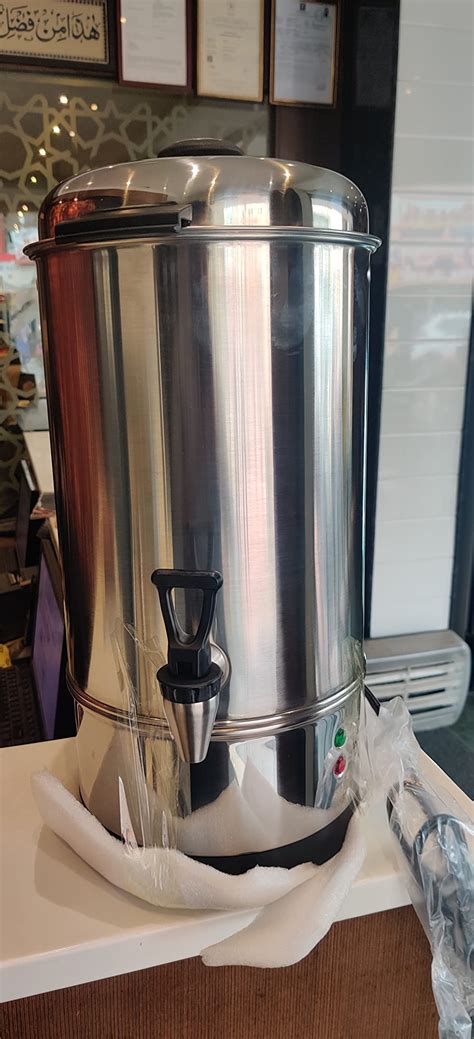 FROTH & FLAVOR Stainless Steel 10 Ltr Electric Hot Water Boiler Kettle ...