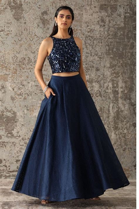 Jaw-dropping Navy Blue Lehengas to Make Your Event Special