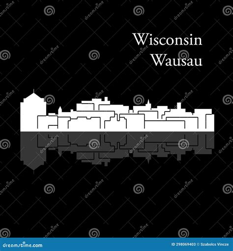 Wausau, Wisconsin stock illustration. Illustration of landmark - 298069403