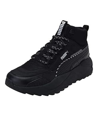 Buy Puma Unisex-Adult X-Ray 2 Square Mid WTR Black-Black-Silver Sneaker ...