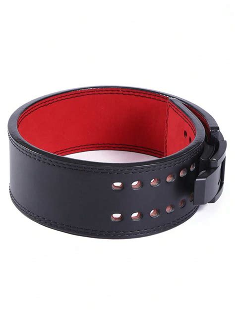 Strength Training Weightlifting Belt With Quick Release Buckle, Leather ...