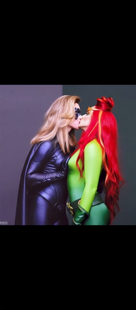 Batgirl and Poison Ivy kiss 7 by Silver041894 on DeviantArt
