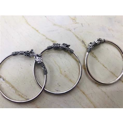 Buy quality 92.5 sterling silver super nice vaccum kada in Rajkot