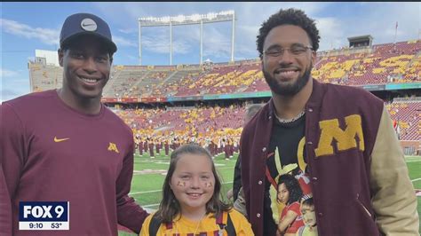 Gophers football players cheer on Minnesota girl who needed heart ...
