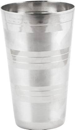 Mohini steels (Pack of 2) Stainless Steel Lassi Glass Set of 2 Piece ...