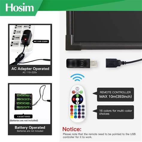 Buy Hosim LED Message Writing Board, 28” x 20" Illuminated Erasable ...