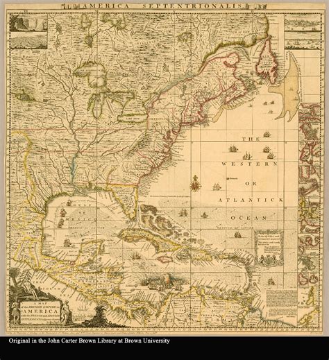 A map of the British Empire in America with the French and Spanish ...