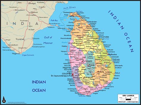 Map Sri Lanka