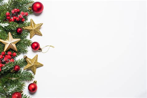 Christmas background on white. | High-Quality Holiday Stock Photos ...