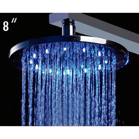 ALFI brand LED5002 8-Inch Round Multi Color LED Rain Shower Head ...