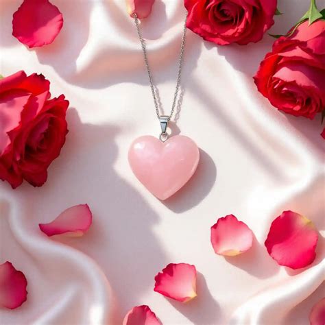 Rose Quartz Pendant - Heart Shaped – Astromudra