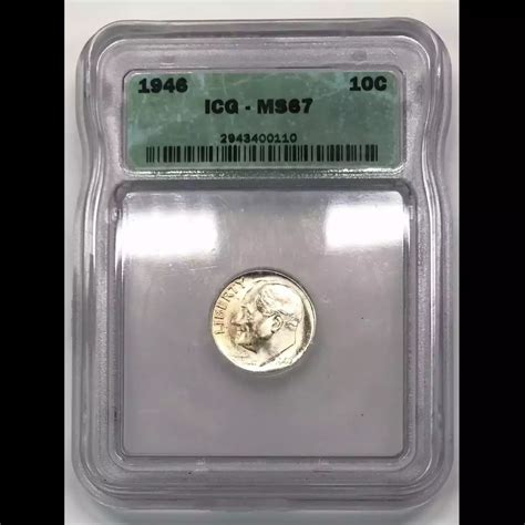 1946 Roosevelt Dime ICG MS-67 - Old Pueblo Coin