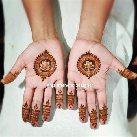 50+ Simple & Easy Round Mehndi Designs