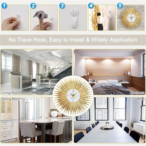 Buy Vlimus Large Wall Clocks 27.5 Inches Decorative Wall Clocks for ...