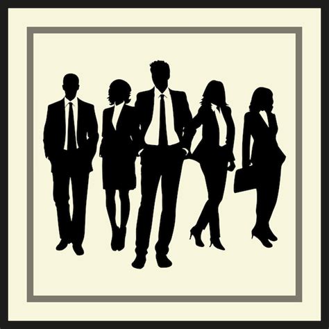 Business People Silhouette Vector 的图像结果