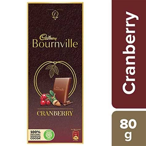 Cadbury Bournville Cranberry Dark Chocolate Bar, 80 g Price in India ...
