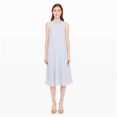 Lyst - Club Monaco Cariole Silk Dress in Blue
