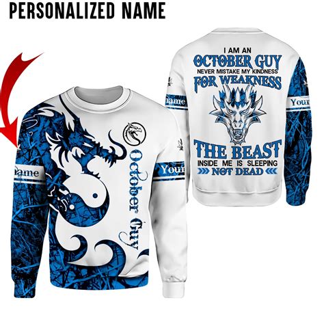 Personalized Name October Guy 3D All Over Printed Clothes HULL030412 ...