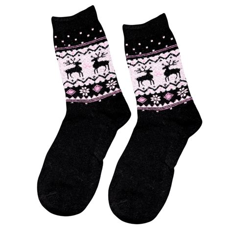 Black Reindeer Wool Socks – Toetales