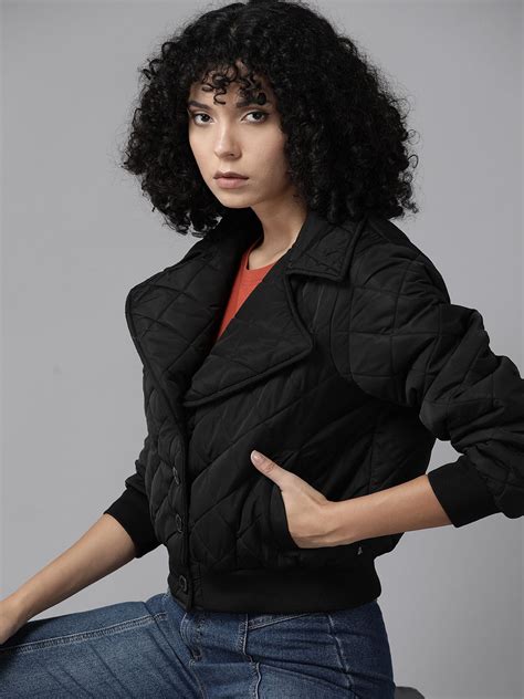 The Roadster Lifestyle Co. Notched Lapel Collar Puffer Jacket - Price ...