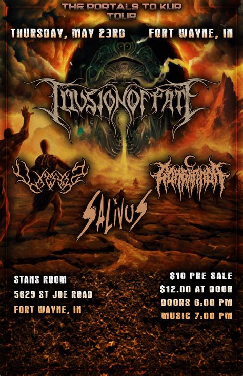Illusion of Fate The Portals To Kur Tour featuring: Vile Eyes, Gore ...