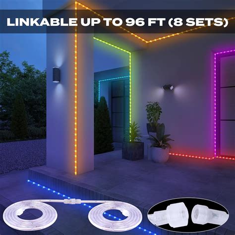BRIGHTLUX 12ft Color Flow RGBIC LED Rope Lights Instruction Manual BL ...