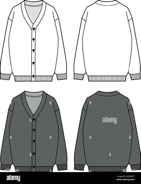 Black oversized cardigan Black and White Stock Photos & Images - Alamy